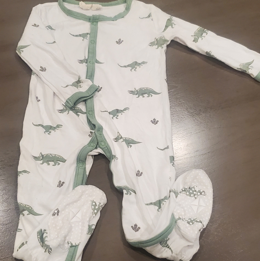 Kyte Baby Dino 6-12 month snap footie